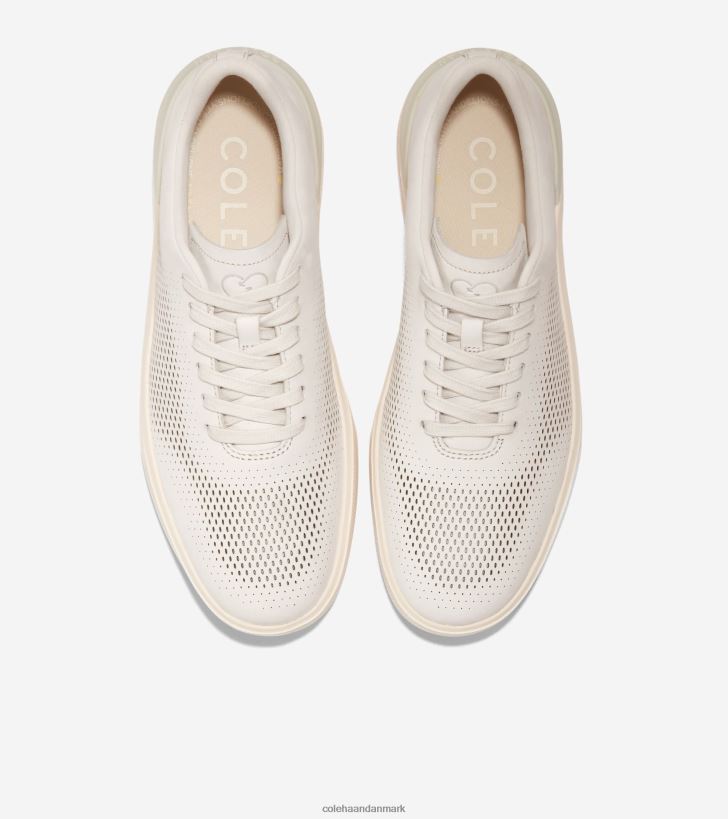 Cole Haan grandpro crew laser sneaker sølv birk-elfenben-gummi PPZZ2D481 Mænd fodtøj