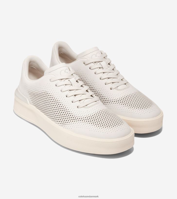 Cole Haan grandpro crew laser sneaker sølv birk-elfenben-gummi PPZZ2D481 Mænd fodtøj