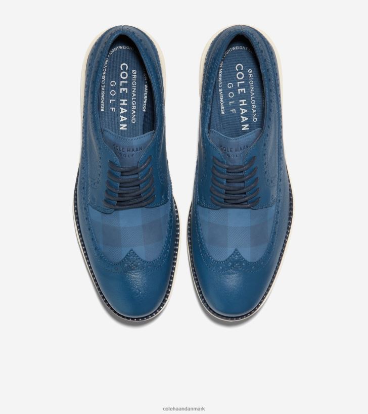 Cole Haan original grand golfsko ensign blå-marineblå blazer-elfenben PPZZ2D406 Mænd fodtøj