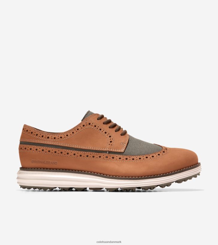 Cole Haan original grand golfsko pecan-te blad-bleget tan-trøffel PPZZ2D410 Mænd fodtøj