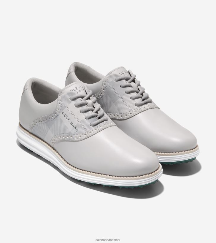 Cole Haan original grand sadel golfsko mikrochip-slet-optik hvid-trekking grøn PPZZ2D471 Mænd fodtøj