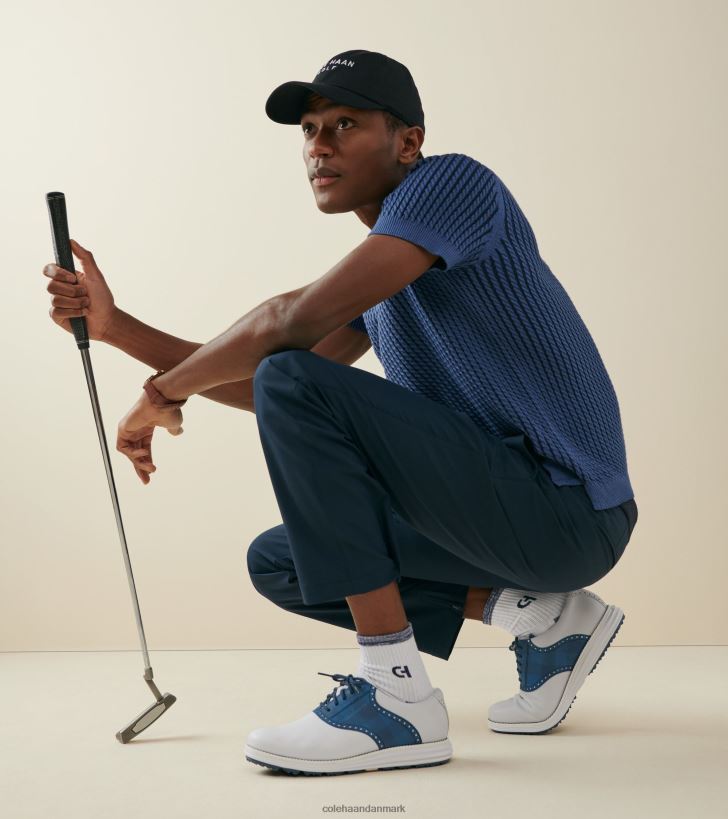 Cole Haan original grand sadel golfsko optisk hvid-ensign blå-marineblå blazer PPZZ2D469 Mænd fodtøj