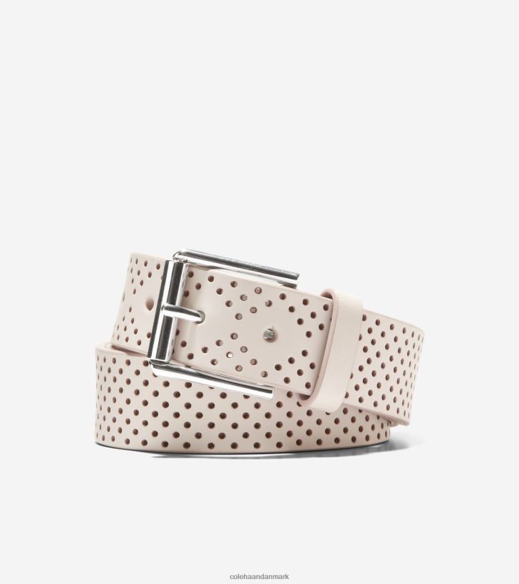 Cole Haan 35 mm perforeret farveblokbælte sesam PPZZ2D577 Mænd tilbehør