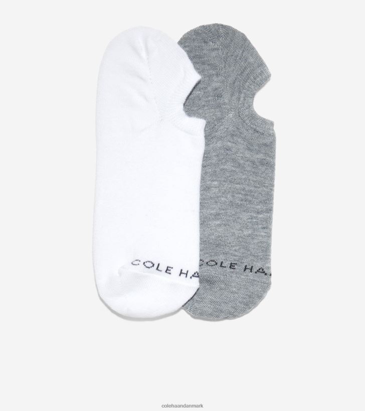 Cole Haan 2-par liner sokker grå regnhvid PPZZ2D606 Mænd tilbehør