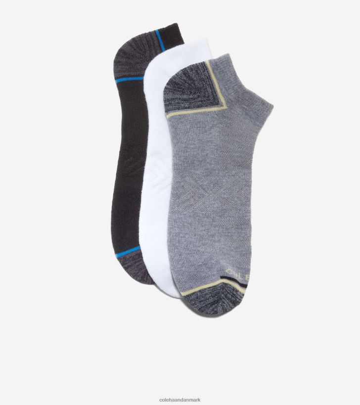 Cole Haan 3-pak ydeevne no-show sokker sort assorteret PPZZ2D609 Mænd tilbehør